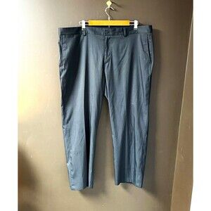 Nike Dri-FIT Men's Gray Chino Pants 40x30 Flat Front Straight Moisture Wicking